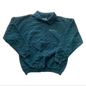 Vintage 90s Time Square Sportswear Collared Crewneck